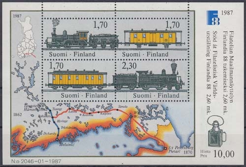 Finnland Block 3 ** Internationale Briefmarkenausstellung FINLANDIA 88