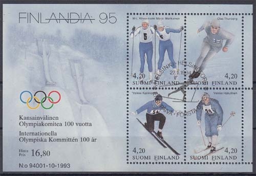 Finnland Block 11 O Internationale Briefmarkenausstellung FINLANDIA 95