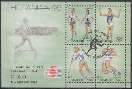 Finnland Block 12 O Internationale Briefmarkenausstellung FINLANDIA 95