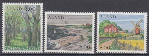 Aland MiNr. 11/3 ** Freimarken: Landschaften