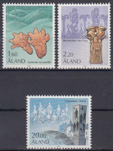 Aland MiNr. 16/8 ** Freimarke: Geschichte der Alandinseln