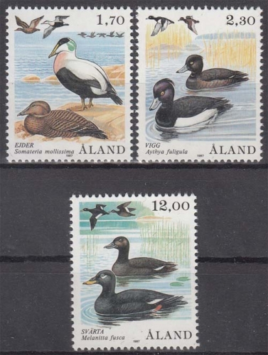 Aland MiNr. 20/22 ** Freimarken: Enten