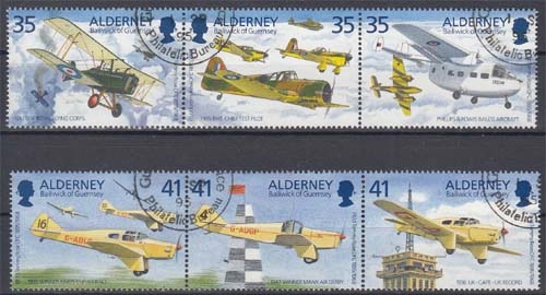 Alderney MiNr. 83/88 O 100. Geburtstag von Thomas Rose