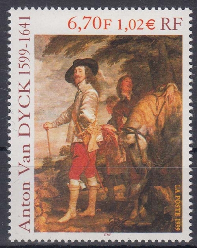 Frankreich MiNr. 3430 ** 400. Geburtstag von Anton van Dyck