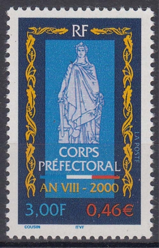Frankreich MiNr. 3442 ** 200 Jahre Präfekturen