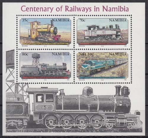 Namibia MiNr. Block 21 I ** 100 Jahre Eisenbahnen