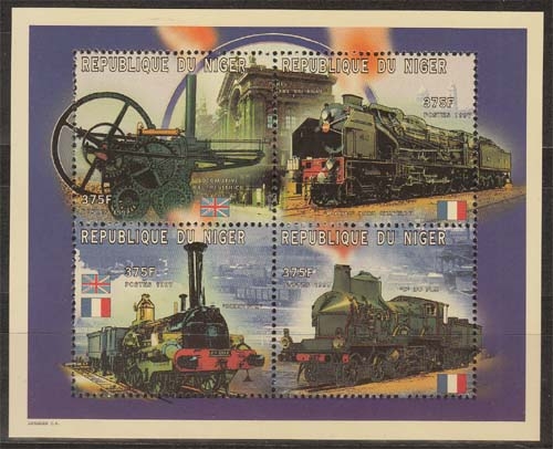 Niger MiNr. Klbg. 1298/01 ** Verkehrsmittel