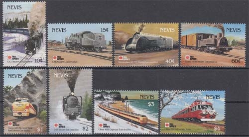 Nevis MiNr. 627/34 ** Internationale Briefmarkenausstellung PHILLA NIPPON `91