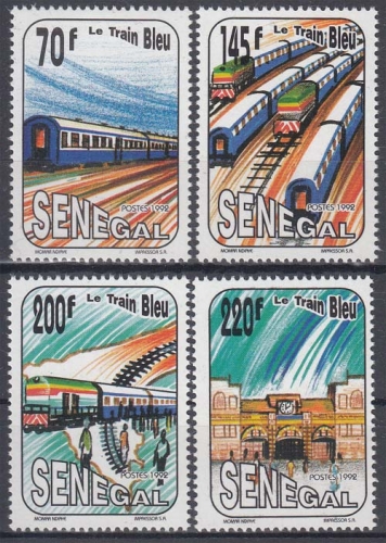 Senegal MiNr. 1215/18 ** Der blaue Zug