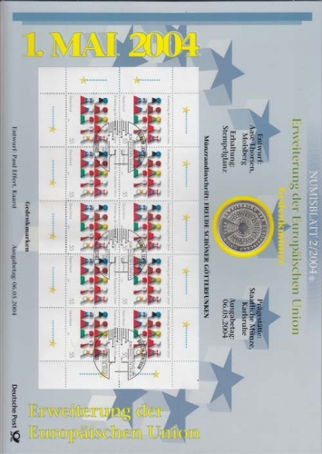 Bund Numisblatt 2004-2 Erweiterung der EU 10,00 Euro