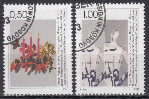 Kosovo MiNr. 16/17 O Weihnachten und Neujahr