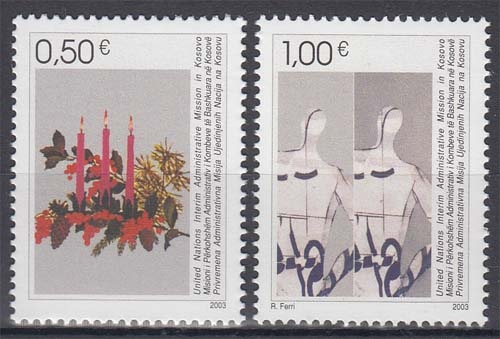 Kosovo MiNr. 16/17 ** Weihnachten und Neujahr