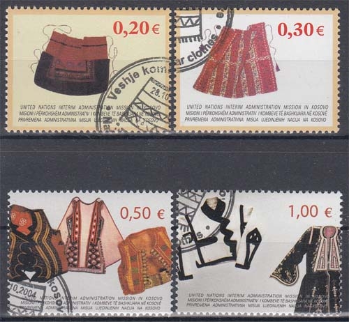 Kosovo MiNr. 22/25 O Trachten