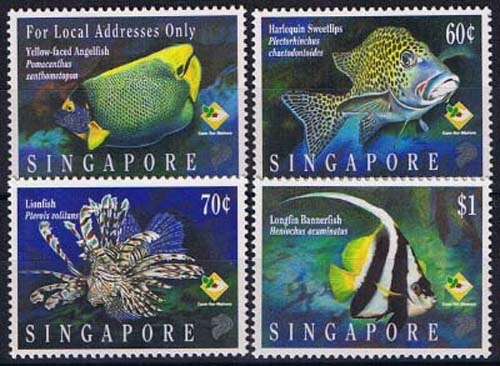 Singapur 771/74 **, Meeresfische