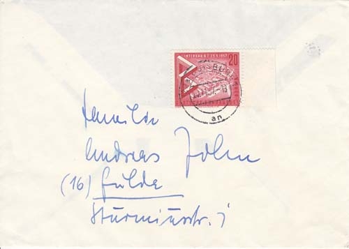 Berlin MiNr. 161 EF aus Duisburg