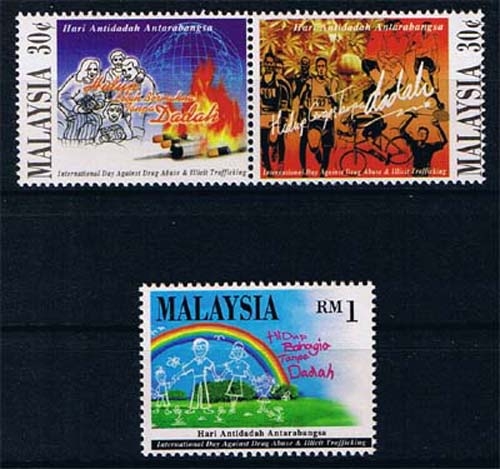 Malaysia 602/04 ** Internationaler Tag gegen Drogenmissbrauch und -Handel