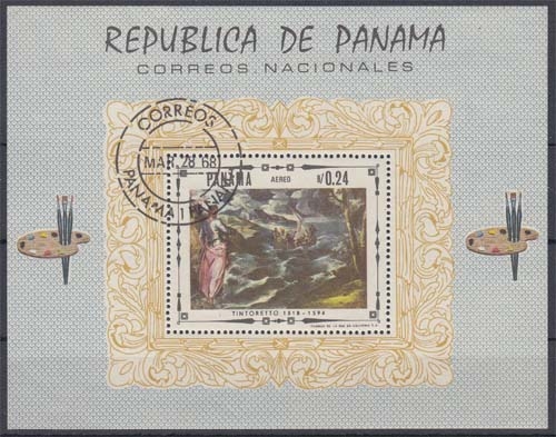 Panama MiNr. Bl. 85 O Religiöse Kunst