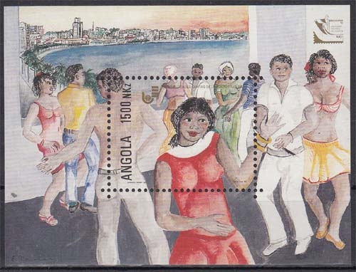 Angola MiNr. Bl. 17 ** Internationale Briefmarkenausstellung BRASILIANA `93