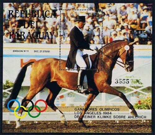 Paraguay Block 427 ** Reiner Klimke, Pferd