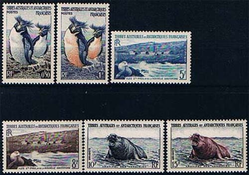Französische Gebiete Antarktis 2/7 ** Freimarken: Pinguine und Robben