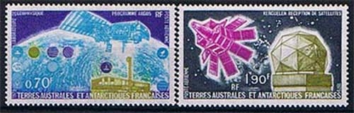Französische Gebiete Antarktis 128/29 ** Forschungssatelliten