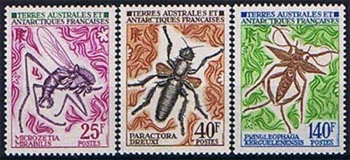 Französische Gebiete Antarktis 71/73 ** Insekten