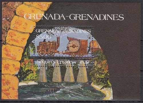 Grenada - Grenadines MiNr. Bl. 86 ** Lokomotiven