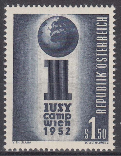 Österreich MiNr. 974 ** Großlager der Internationalen Union der Soz. Jugend