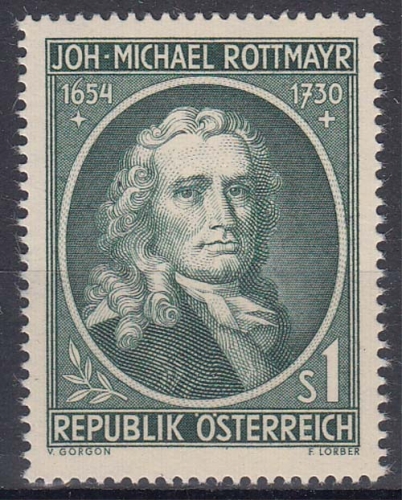 Österreich MiNr. 1007 ** 300. Geburtstag von Johann Michael Rottmayr