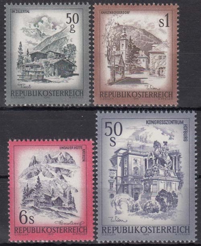 Österreich MiNr. 1475/78 ** Freimarke: Schönes Österreich