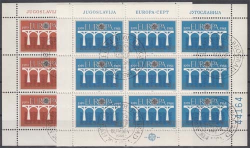 Jugoslawien MiNr. Klbg. 2046/47 O Europäische Konferenz