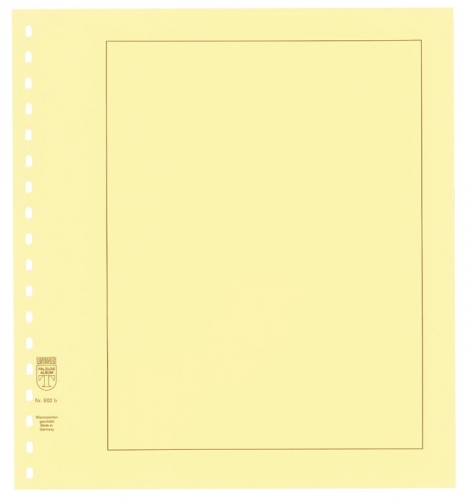 Lindner Blanko-Blätter chamois, Nr. 802 b Neu