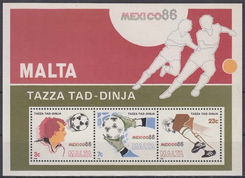 Malta MiNr. Block 9 ** Fußballweltmeisterschaft in Mexiko
