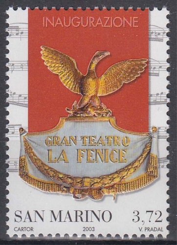 San Marino MiNr. 2119 ** Wiedereröffnung des Opernhauses La Fenice