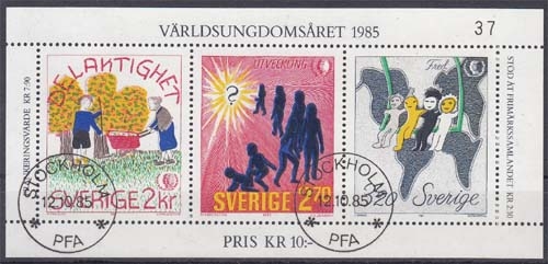 Schweden MiNr. Bl. 13 O Internationales Jahr der Jugend