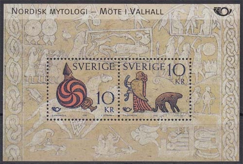 Schweden MiNr. Bl. 18 ** NORDEN - Nordische Mythen