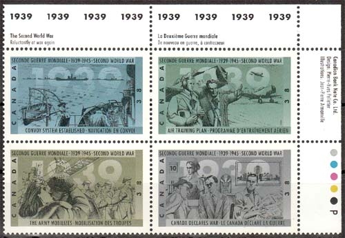 Kanada MiNr. 1157/60 ** Kanada im zweiten Weltkrieg