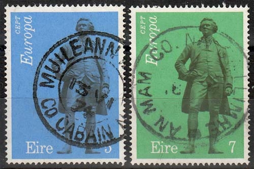 Irland MiNr. 302/03 O Europa: Skulpturen