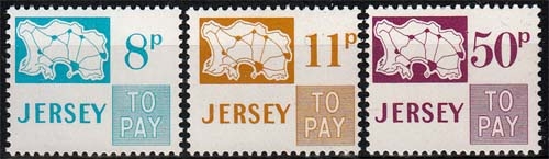 Jersey MiNr. P 18/20 ** Portomarken in Dezimalwährung