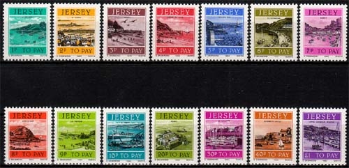Jersey MiNr. P 33/46 ** Portomarken: Häfen von Jersey
