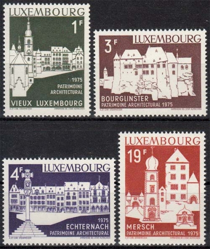 Luxemburg MiNr. 900/03 ** Europäisches Denkmalschutzjahr