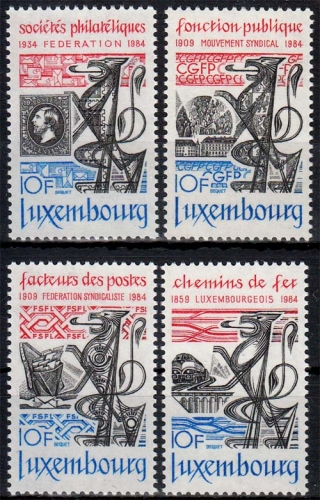 Luxemburg MiNr. 1091/94 ** Jahresereignisse