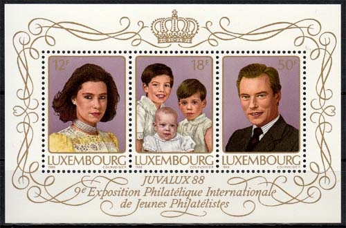 Luxemburg MiNr. Bl. 15 ** Internationale Jugend-Briefmarkenausstellung JUVALUX