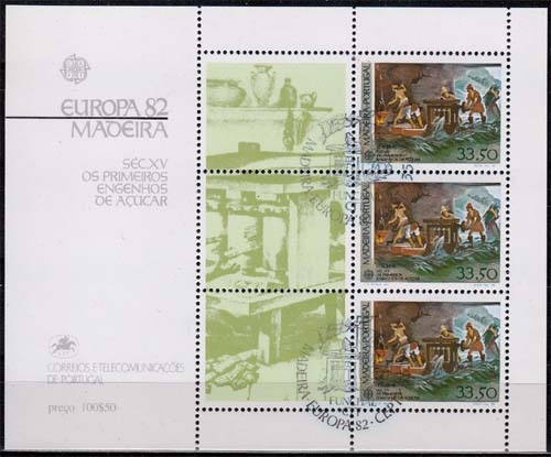 Madeira MiNr. Bl. 3 O Europa: Historische Ereignisse