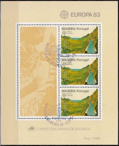 Madeira MiNr. Bl. 4 O Europa: Große Werke des menschlichen Geistes
