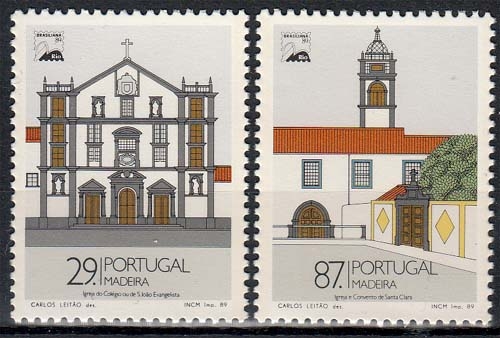 Madeira MiNr. 127/28 ** Gebäude