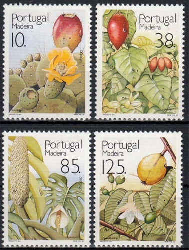 Madeira MiNr. 153/56 ** Freimarken: Subtropische Früchte und Pflanzen