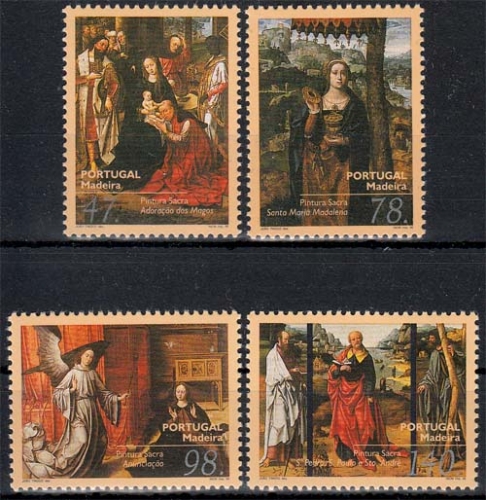 Madeira MiNr. 183/86 ** Religiöse Gemälde