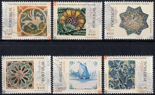 Madeira MiNr. 198/03 ** Kacheln aus dem Frederico-de-Freitas-Museum
