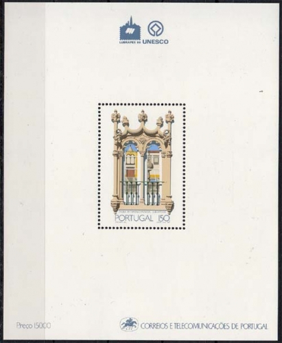 Portugal MiNr. Bl. 58 ** Aufnahme der Stadt Evora in die UNESCo-Liste
